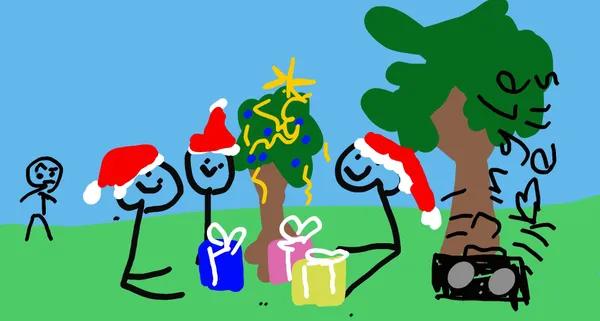 Celebrating Christmas in a park + white elephant gift exchange thumbnail